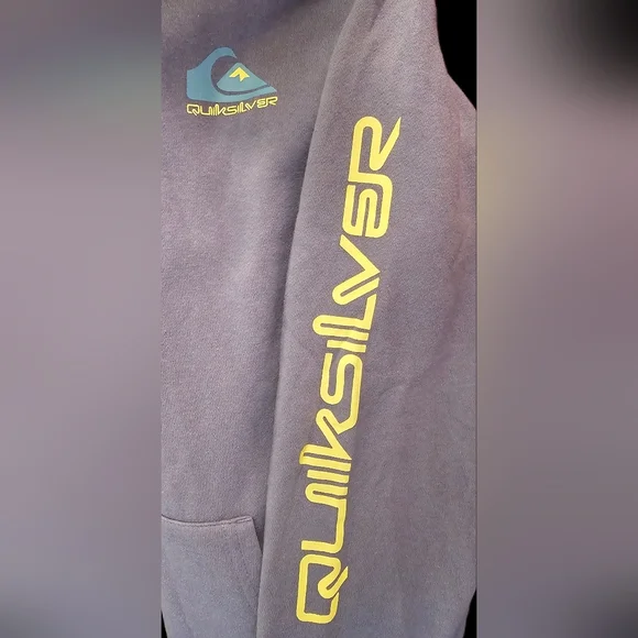 NWT Boys Quiksilver Pullover Colorblock Hoodie Size L 14/16 - Picture 2 of 2
